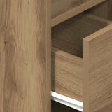 Comodini 2 pz con Cassetto Rovere Artigianale 25x31x66 cm