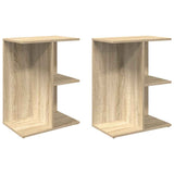 Comodini 2 pz Rovere Sonoma 46,5x29x61 cm in Legno truciolato