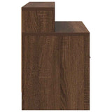 Comodini con Cassetto 2 pz Rovere Marrone 51x31x47 cm