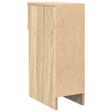 Comodini con Cassetto 2 pz Rovere Sonoma 20x36x60 cm