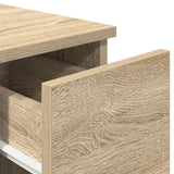 Comodini con Cassetto 2 pz Rovere Sonoma 20x36x60 cm