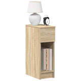 Comodini con Cassetto 2 pz Rovere Sonoma 20x36x60 cm