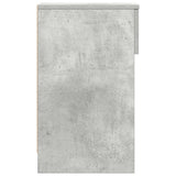 Comodino con Cassetto Grigio Cemento 20x36x60 cm