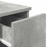 Comodino con Cassetto Grigio Cemento 20x36x60 cm