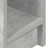 Comodino con Cassetto Grigio Cemento 20x36x60 cm