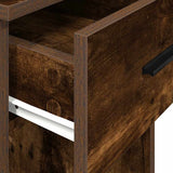 Supporto per Computer a Torre con Cassetto Rovere 35x45x77 cm