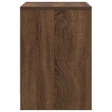 Comodini 2 pz con Cassetto Rovere Marrone 40x34x50 cm