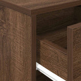 Comodini 2 pz con Cassetto Rovere Marrone 40x34x50 cm