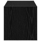 Scarpiera Impilabile Rovere Nero 60x30x30,5 cm