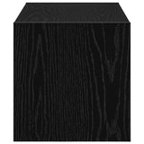 Scarpiera Impilabile Rovere Nero 60x30x30,5 cm