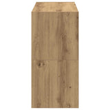 Scarpiere 2 pz Impilabili Rovere Artigianale 60x30x30,5 cm