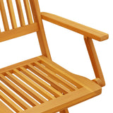 Set da Pranzo da Giardino 9pz 180x90x75cm Legno Massello Acacia