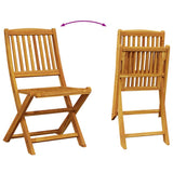 Set da Pranzo da Giardino 7pz 180x90x75cm Legno Massello Acacia