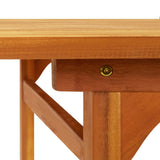 Set da Pranzo da Giardino 9pz 180x90x75cm Legno Massello Acacia
