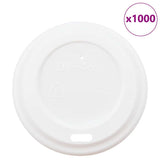 Coperchi Tazze da Caffè Carta 60mm 4oz 1000 pz Plastica Bianca