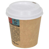 Coperchi Tazze da Caffè Carta 60mm 4oz 1000 pz Plastica Bianca