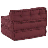 Divano Componibile Marrone Rossiccio 70x70x54 in Tessuto