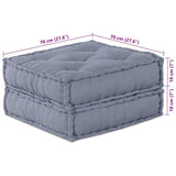 Cuscino Grigio 70 x 70 x 36 cm Poliestere