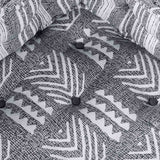 Divano modulare Stampa Indigo 70 x 70 x 56 cm Tessuto