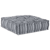 Pouffe Rigato Grigio 70 x 70 x 54 cm Tessuto