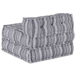 Pouffe Rigato Grigio 70 x 70 x 54 cm Tessuto