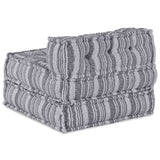 Pouffe Rigato Grigio 70 x 70 x 54 cm Tessuto