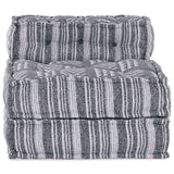 Pouffe Rigato Grigio 70 x 70 x 54 cm Tessuto
