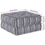Cuscino Grigio 70 x 70 x 36 cm Poliestere
