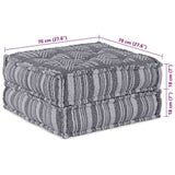 Cuscino Grigio 70 x 70 x 36 cm Poliestere