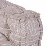 Pouffe Geometrico Marrone chiaro 70 x 70 x 54 cm Tessuto