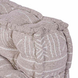 Pouffe Geometrico Marrone chiaro 70 x 70 x 54 cm Tessuto