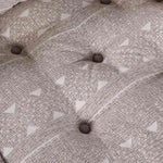 Pouffe Geometrico Marrone chiaro 70 x 70 x 54 cm Tessuto