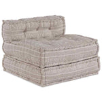 Pouffe Geometrico Marrone chiaro 70 x 70 x 54 cm Tessuto