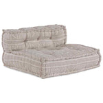 Pouffe Geometrico Marrone chiaro 70 x 70 x 54 cm Tessuto