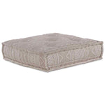 Pouffe Geometrico Marrone chiaro 70 x 70 x 54 cm Tessuto