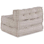 Pouffe Geometrico Marrone chiaro 70 x 70 x 54 cm Tessuto