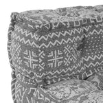 Pouffe Geometrico Grigio chiaro 70 x 70 x 54 cm Tessuto