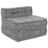 Pouffe Geometrico Grigio chiaro 70 x 70 x 54 cm Tessuto