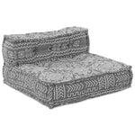 Pouffe Geometrico Grigio chiaro 70 x 70 x 54 cm Tessuto