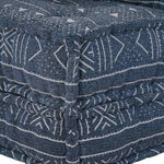 Pouffe Geometrico Indaco 70 x 70 x 54 cm Tessuto