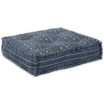 Pouffe Geometrico Indaco 70 x 70 x 54 cm Tessuto