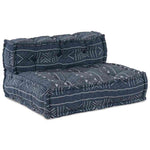 Pouffe Geometrico Indaco 70 x 70 x 54 cm Tessuto