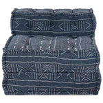Pouffe Geometrico Indaco 70 x 70 x 54 cm Tessuto