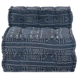 Pouffe Geometrico Indaco 70 x 70 x 54 cm Tessuto