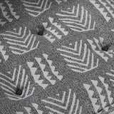 Cuscino per Divano Stampa Grigia 120 x 80 x 12 cm Tessuto