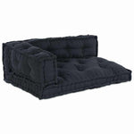 Cuscino per Divano Pallet 3 pcs Antracite Tessuto