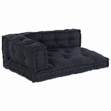 Cuscino per Divano Pallet 3 pcs Antracite Tessuto