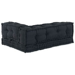 Cuscino per Divano Pallet 3 pcs Antracite Tessuto