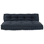 Cuscino per Divano Pallet 2 pcs Antracite Tessuto