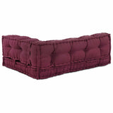 Cuscino per Divano Pallet 3 pcs Bordeaux Tessuto